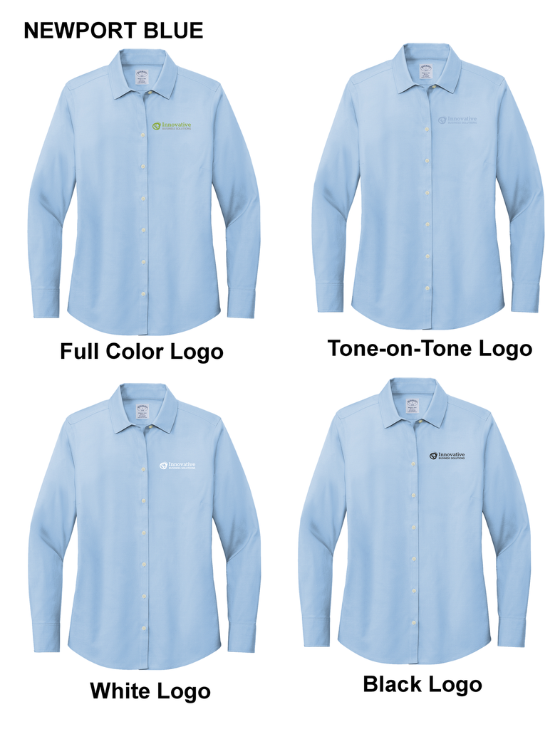 Brooks Brother Ladies Pinpoint Shirt-INNBB18001