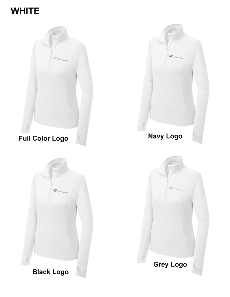 Sport-Tek Ladies Sport Wick Stretch 1/4-Zip Pullover CCLST850