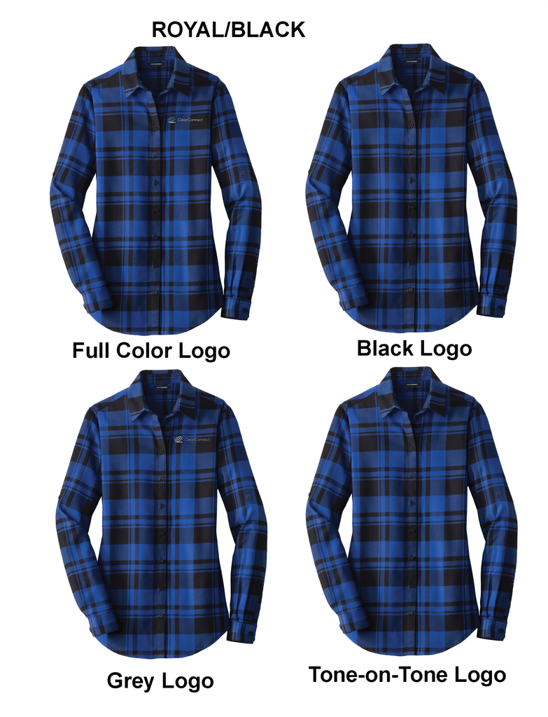 Port Authority Ladies Plaid Flannel Shirt CCLW668