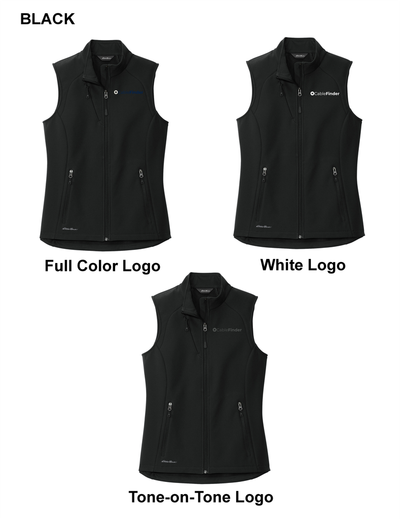 Ladies Soft Shell Vest-Cable Finder