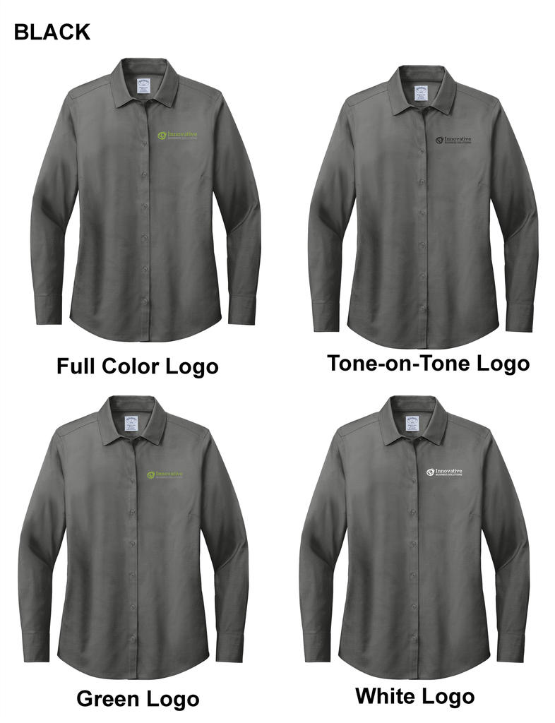 Brooks Brother Ladies Pinpoint Shirt-INNBB18001