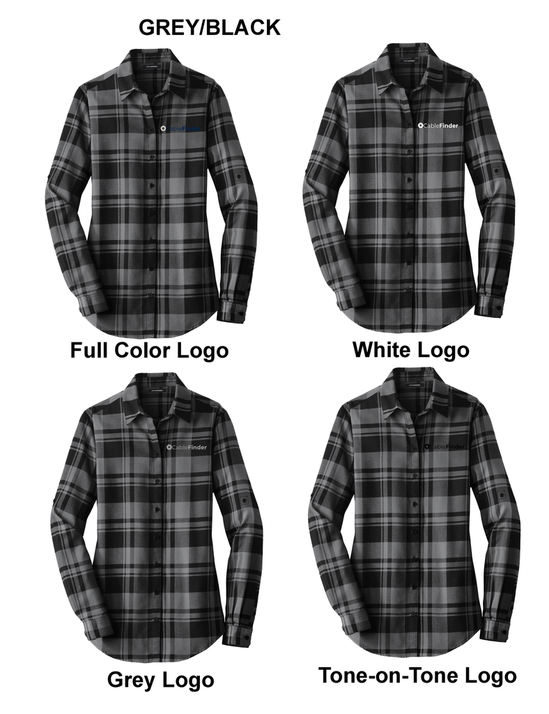 Port Authority Ladies Plaid Flannel Shirt FINLW668