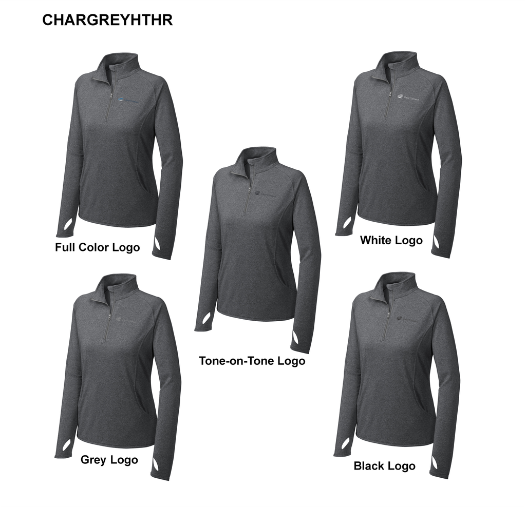 Sport-Tek Ladies Sport Wick Stretch 1/4-Zip Pullover CCLST850