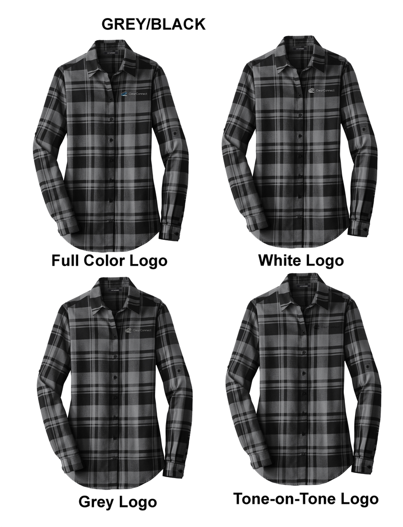 Port Authority Ladies Plaid Flannel Shirt CCLW668
